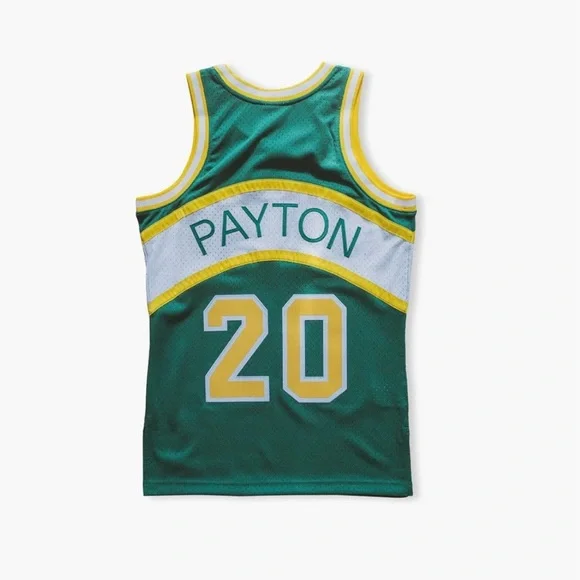 NBA Seattle SuperSonics Gary Peyton 1994 Swingman Green Hardwood Classics Jersey - Picture 2 of 6